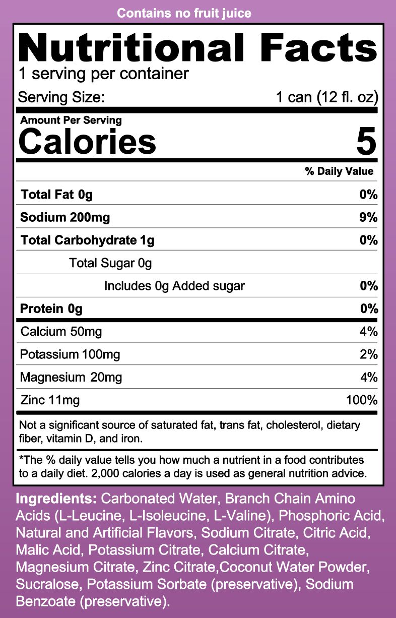 AMINO5 BCAA & Hydration Sparkling Drink
