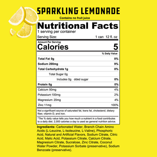 AMINO5 BCAA & Hydration Sparkling Drink