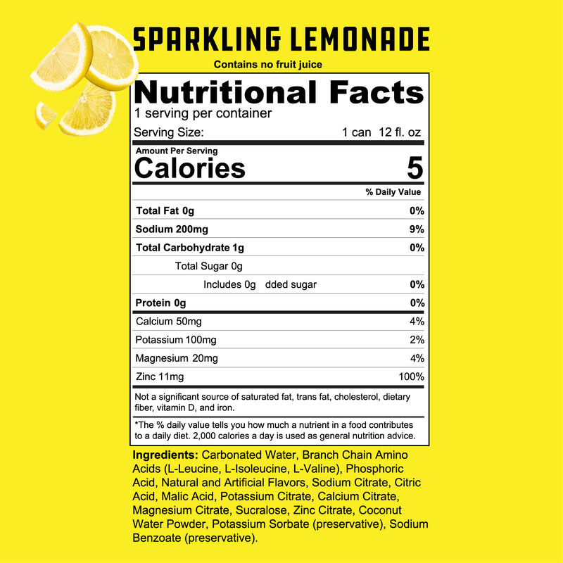 AMINO5 BCAA & Hydration Sparkling Drink
