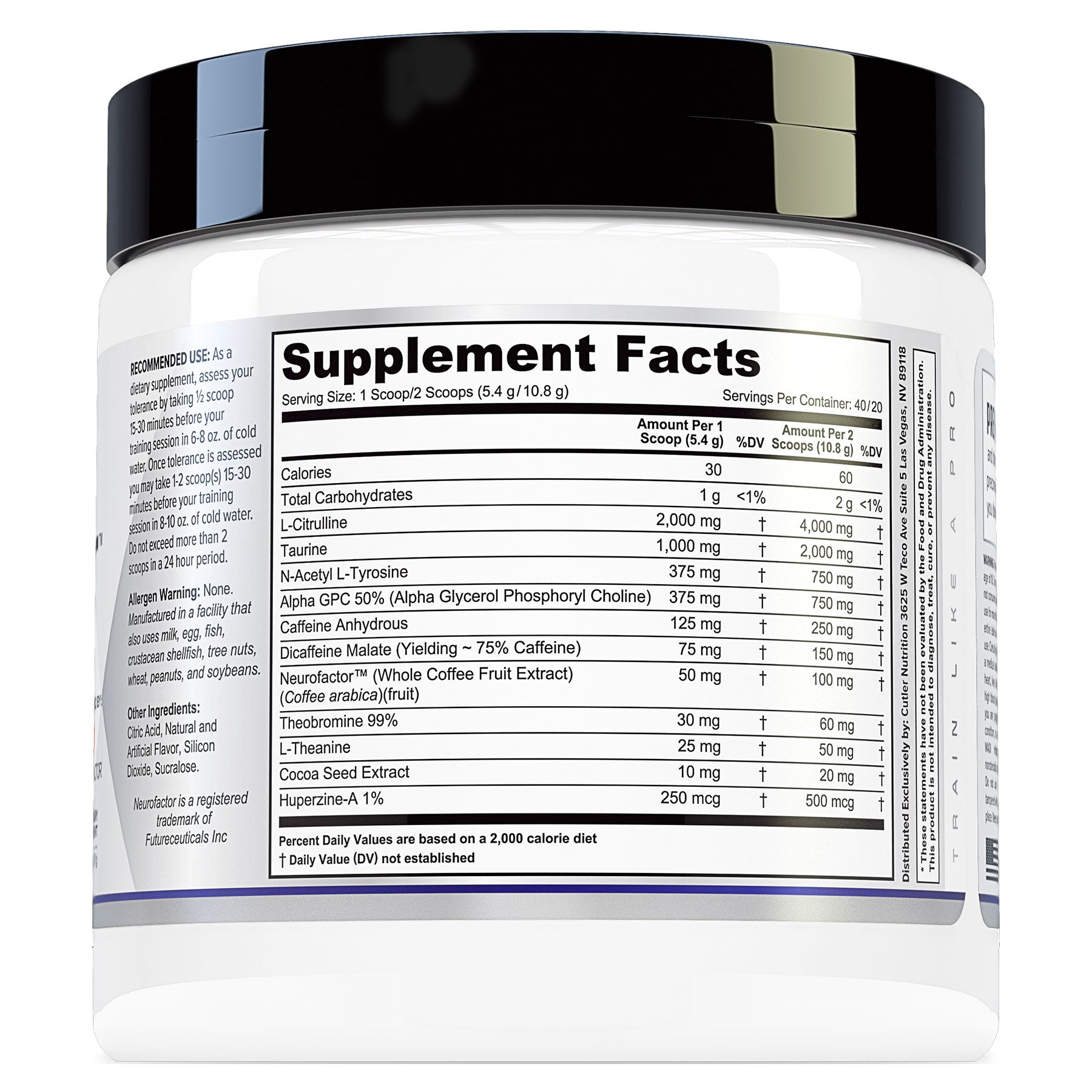 PREVAIL | Jay Cutler Pre Workout Energy Supplement with Alpha GPC