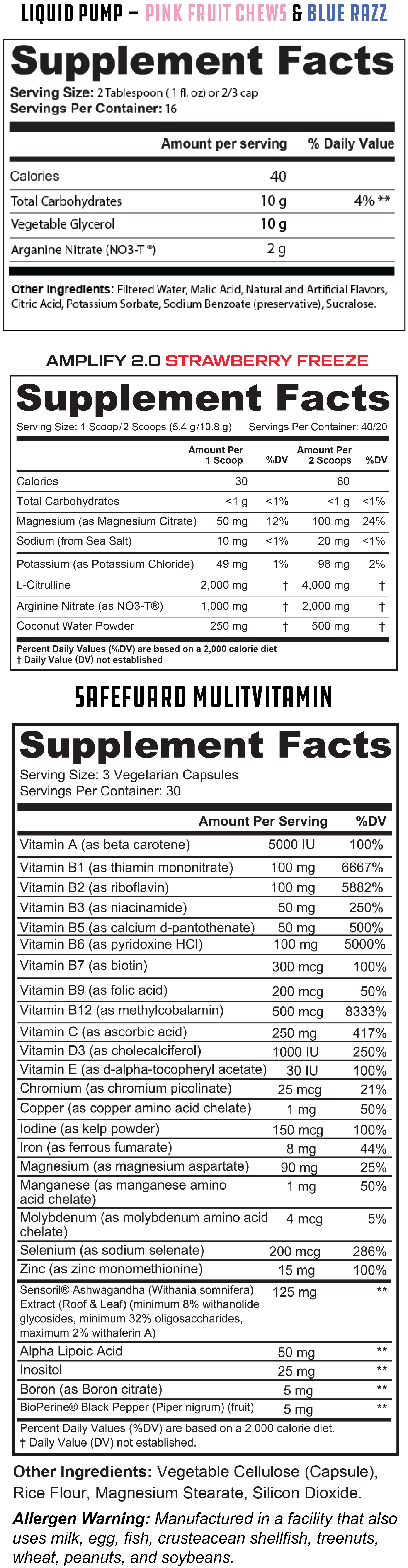 Supplement Facts 1