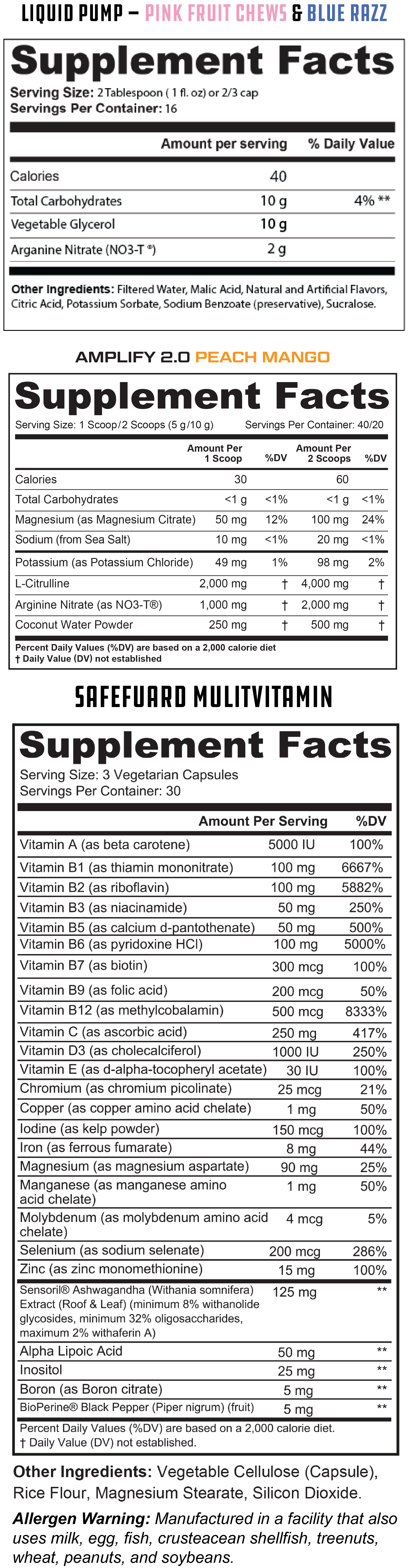 Supplement Facts 2