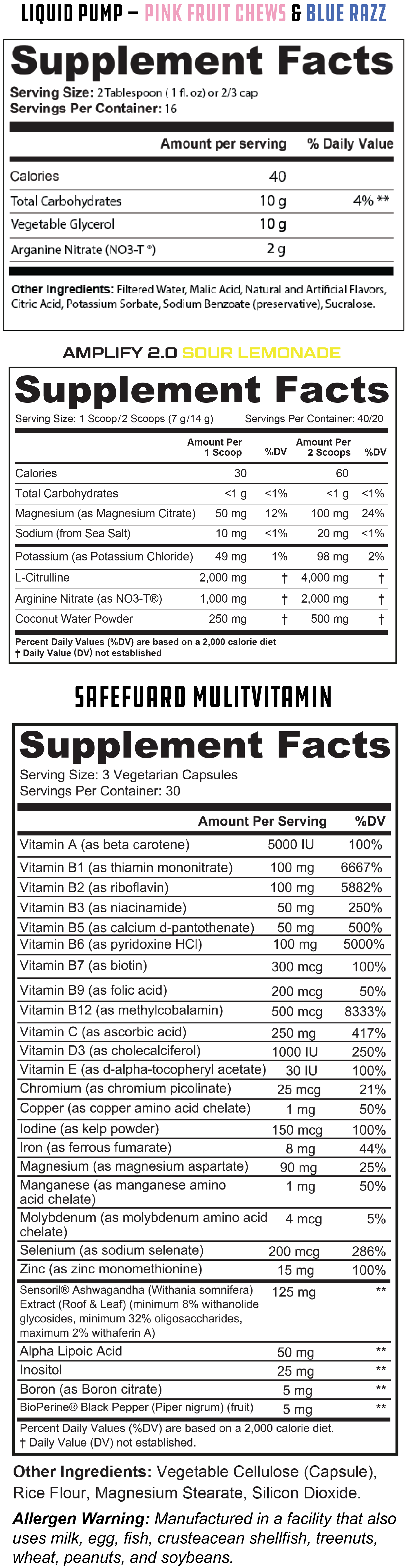 Supplement Facts 3