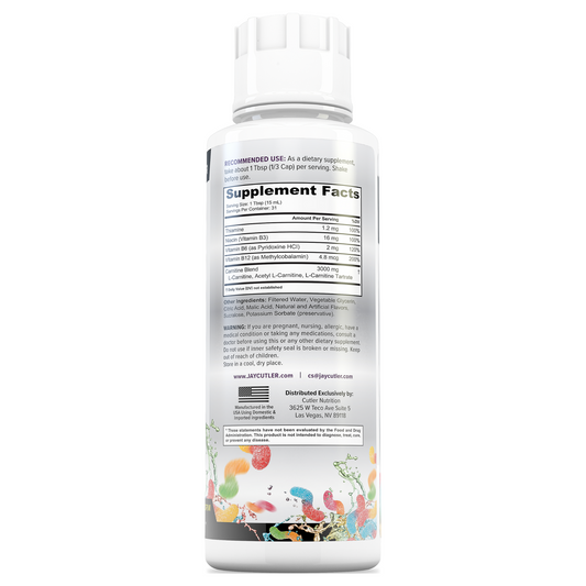 Liquid L-Carnitine 3000:  Metabolism & Energy Support