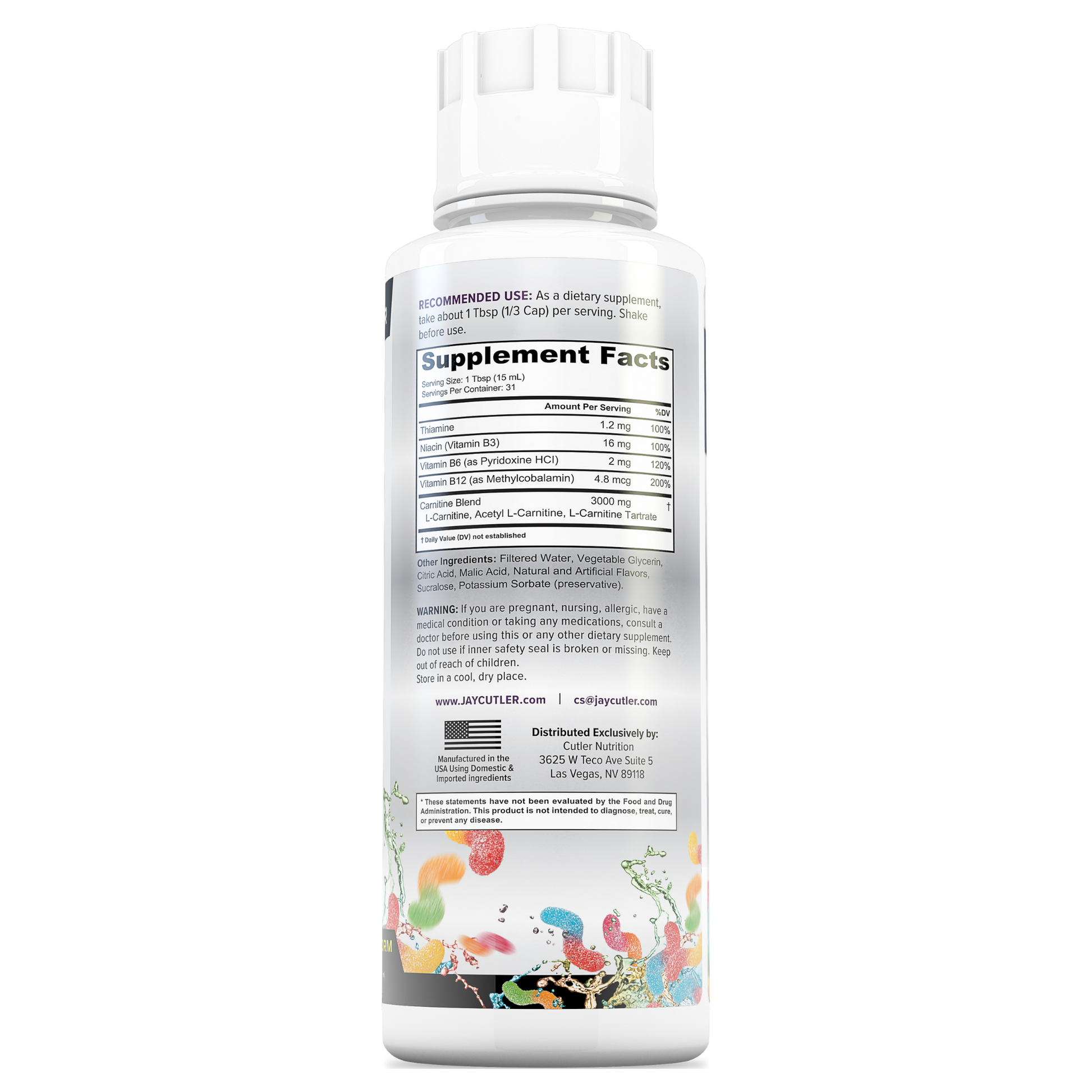 Liquid L-Carnitine 3000: Metabolism & Energy Support Cutler Nutrition Liquid L-Carnitine 3000: Metabolism & Energy Support Cutler Nutrition