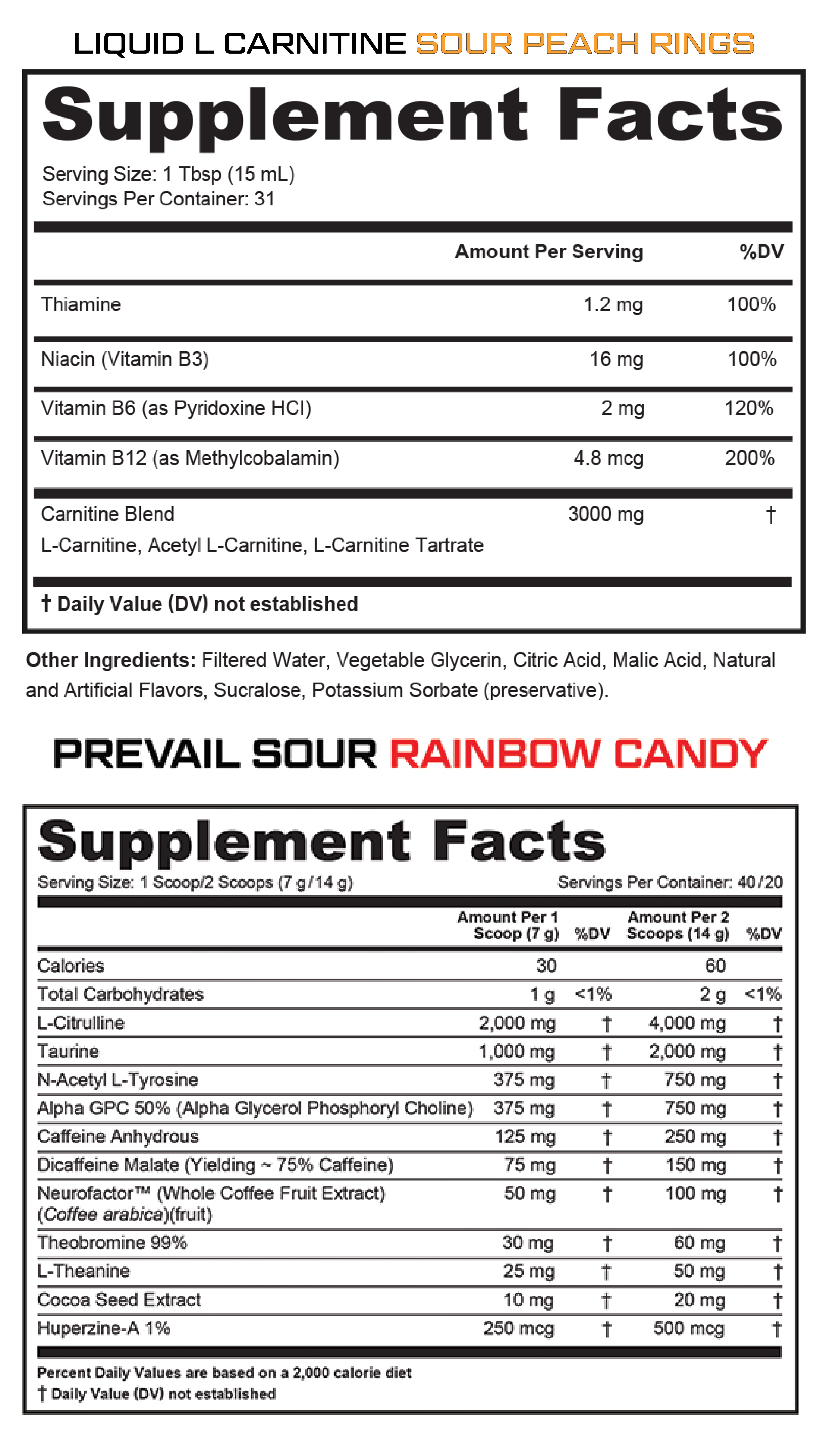 Supplement Facts 2