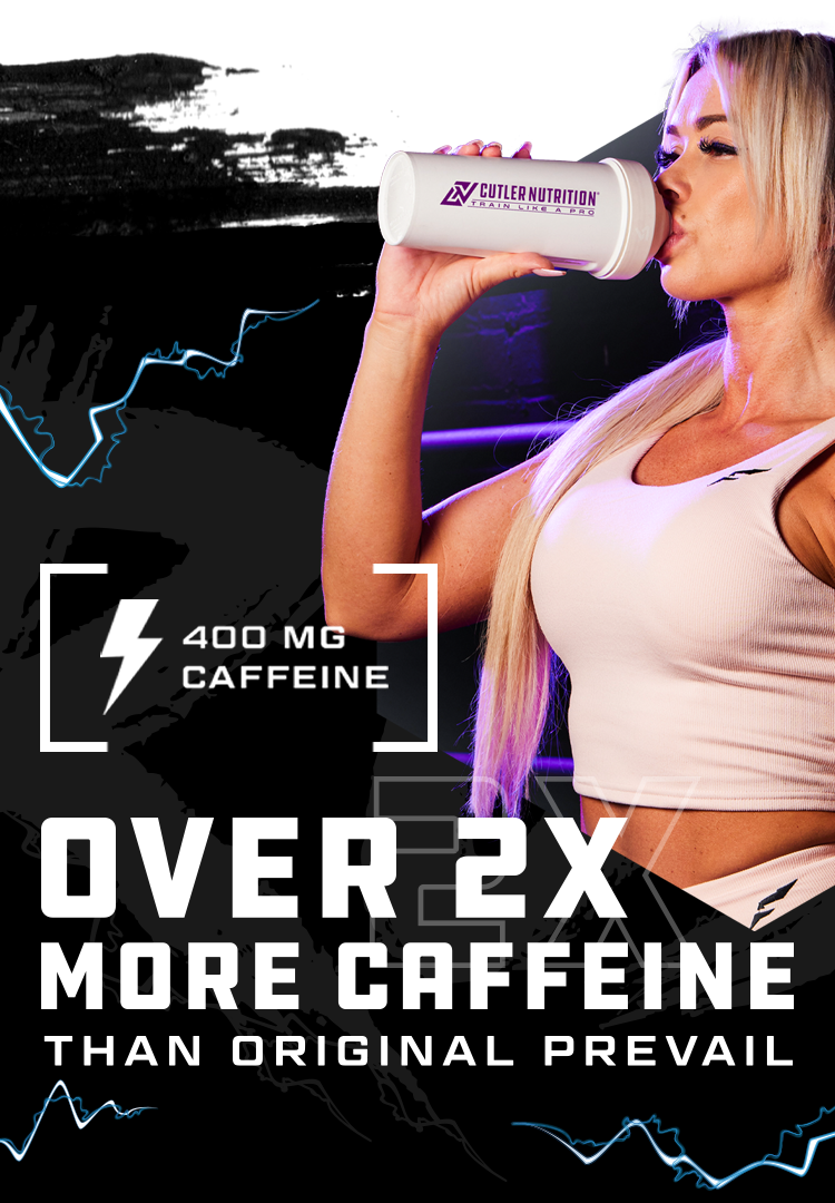 Cutler Nutrition puts 400mg of caffeine in its intense Prevail Rush